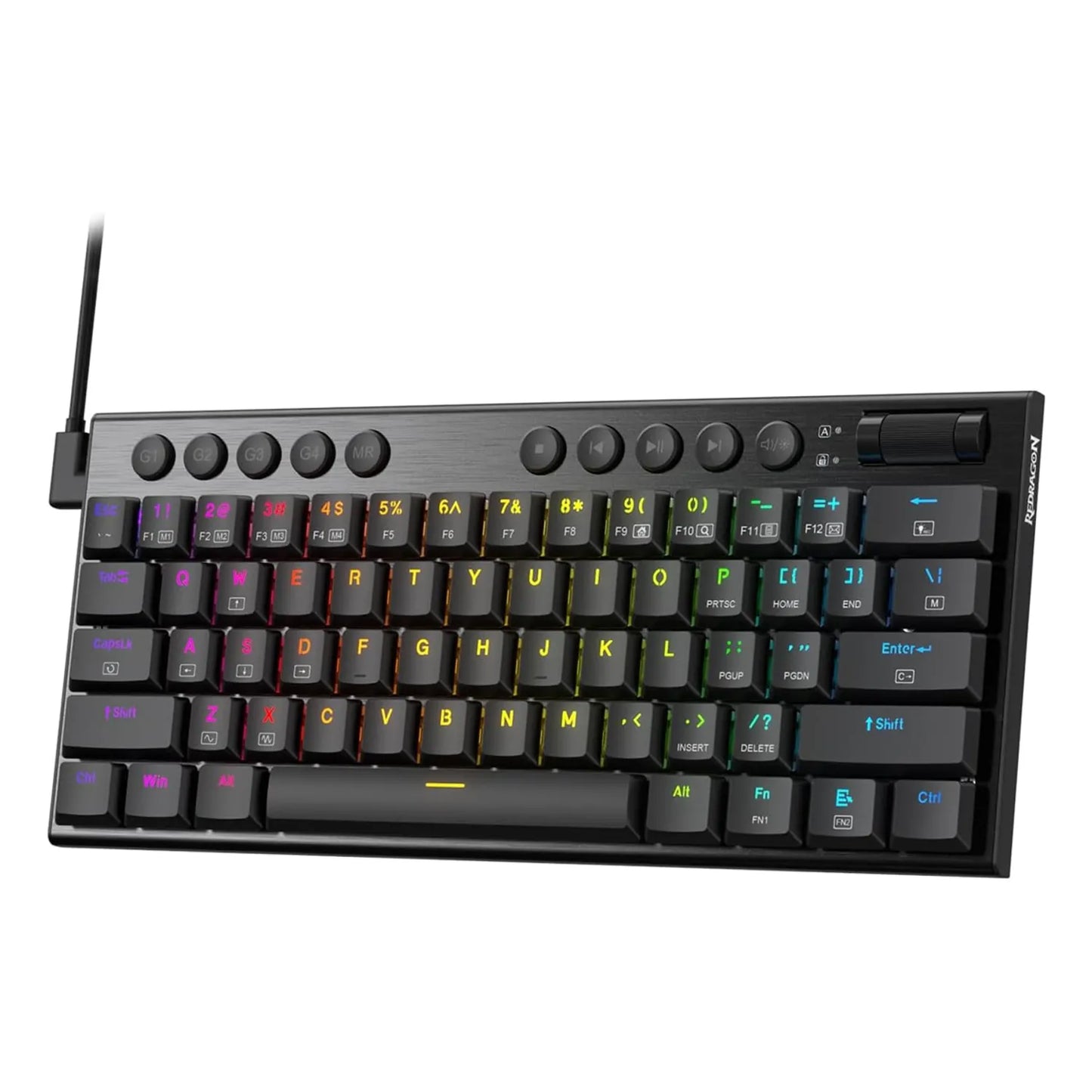 Teclado Mecánico Redragon Horus Mini Pro K632RGB / 60% / Switch Rojo / Inalámbrico / Black