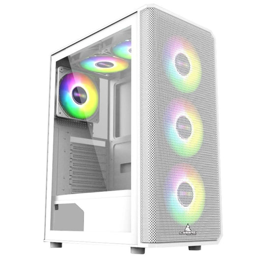 Chasis Iceberg Flow E White / 4 Ventiladores ARGB/ATX-MicroATX-MiniITX