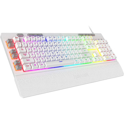 Teclado Gamer Redragon Shiva K512W RGB / Blanco