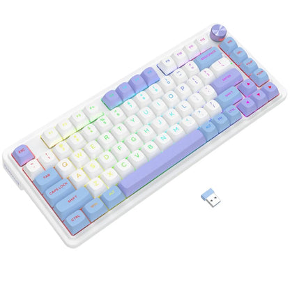TECLADO MECANICO REDRAGON UCAL PRO K673WBP RGB MAX 75% / SWITCH ROJO / AZUL BLANCO