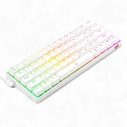 TECLADO MECÁNICO 60% REDRAGON DRAGONBORN K630 SWITCH ROJO / BLANCO