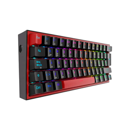 Teclado Mecánico Redragon K616-RGB Fizz Pro 60% / Switch Red / Black