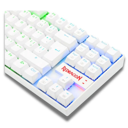 TECLADO GAMER REDRAGON KUMARA K552W-KR-SP RAINBOW BLANCO