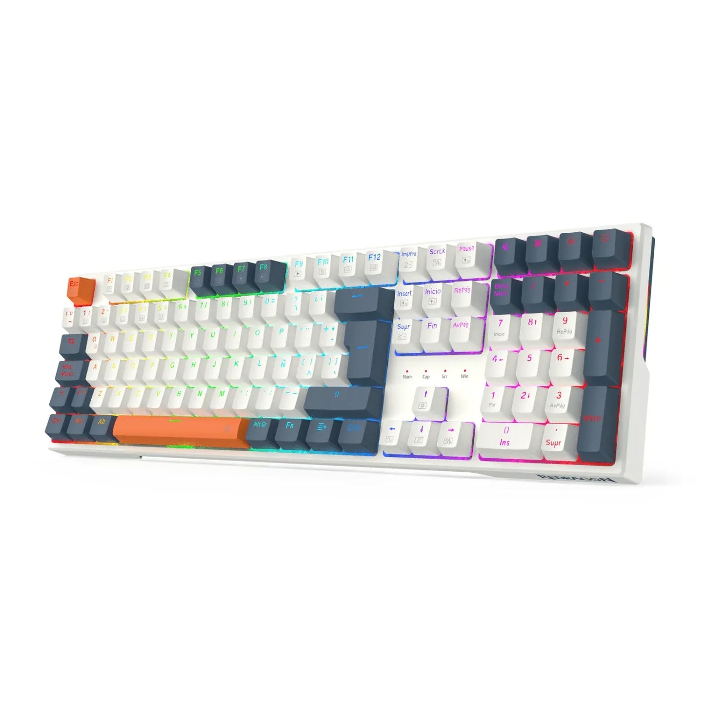 TECLADO GAMER MECANICO REDRAGON TRUNDLE K668WBO RGB 100%