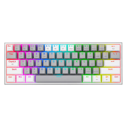 Teclado Mecánico Redragon K616-RGB Fizz Pro 60% / Switch Red / Gris-Blanco