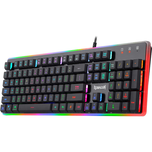 Teclado Gamer K509 Dyaus Rgb Retroilum - Membrana - Redragon