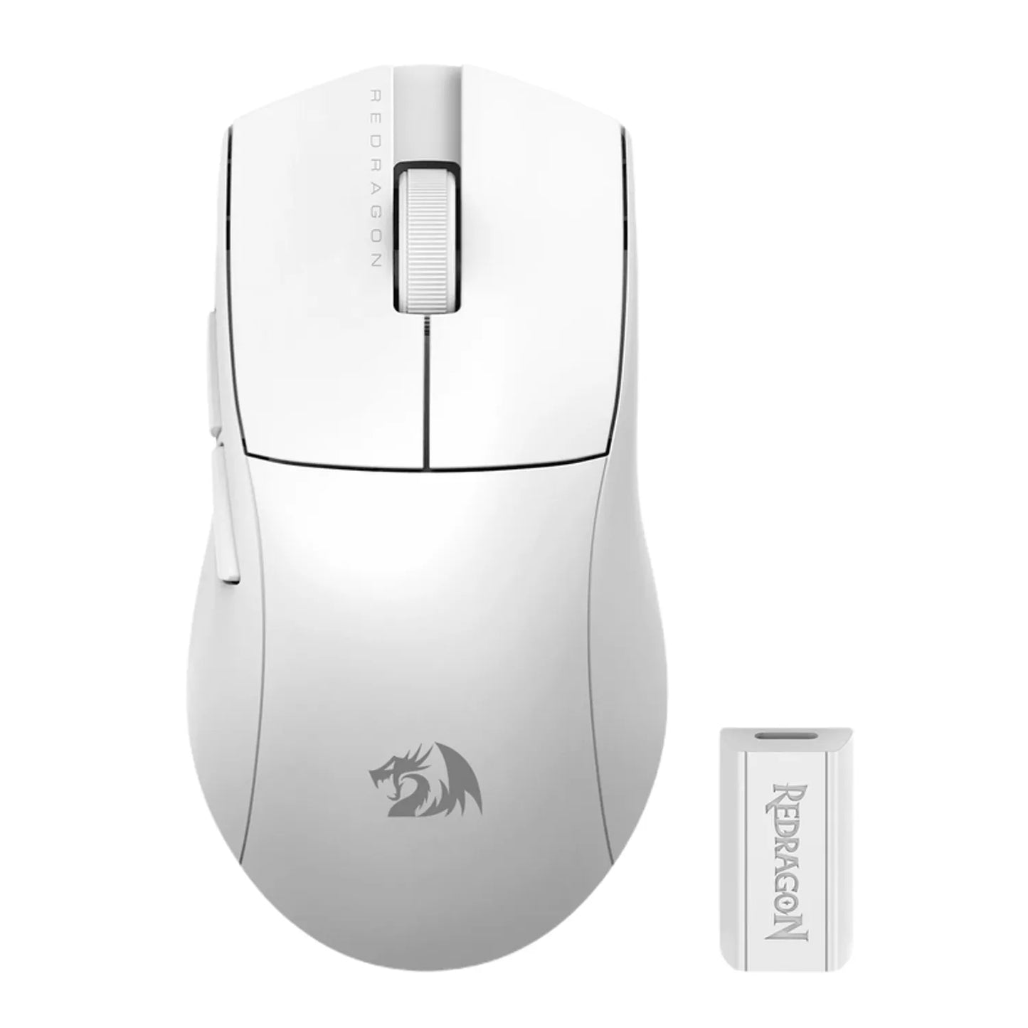 MOUSE GAMER REDRAGON KING PRO 4K M916 / 5BOTONES / 26000DPI/ BLANCO