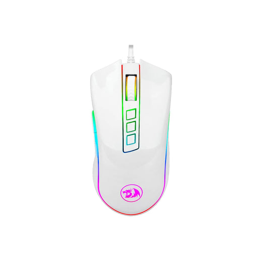 MOUSE REDRAGON COBRA M711W / 7 Botones / 10.000DPI / Blanco