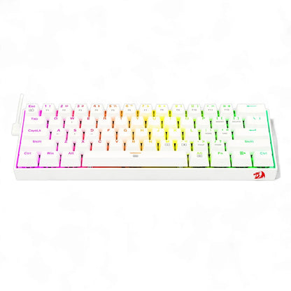 TECLADO MECÁNICO 60% REDRAGON DRAGONBORN K630 SWITCH ROJO / BLANCO