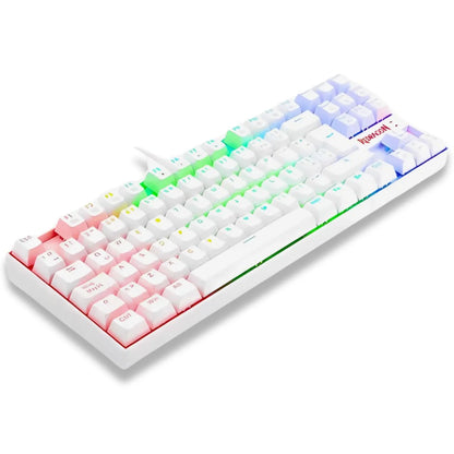 TECLADO GAMER REDRAGON KUMARA K552W-KR-SP RAINBOW BLANCO
